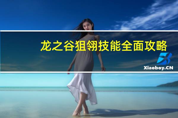 龙之谷狙翎技能全面攻略（《龙之谷》龙之谷狙翎刷图加点攻略）