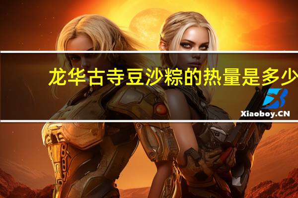 龙华古寺 豆沙粽的热量是多少