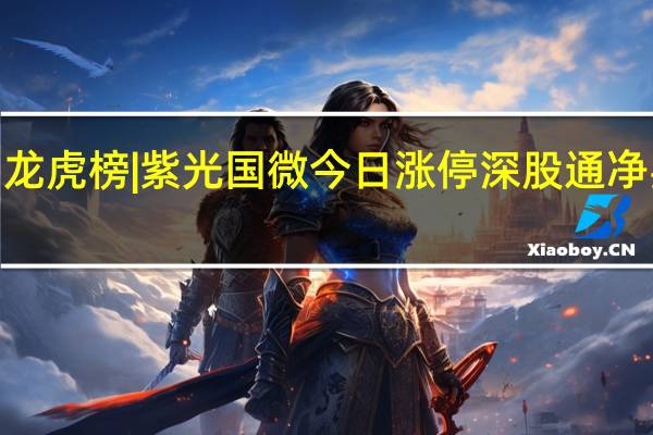 龙虎榜|紫光国微今日涨停 深股通净买入2.18亿元