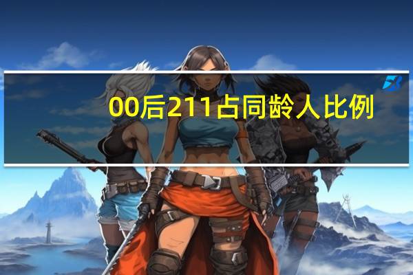 00后211占同龄人比例