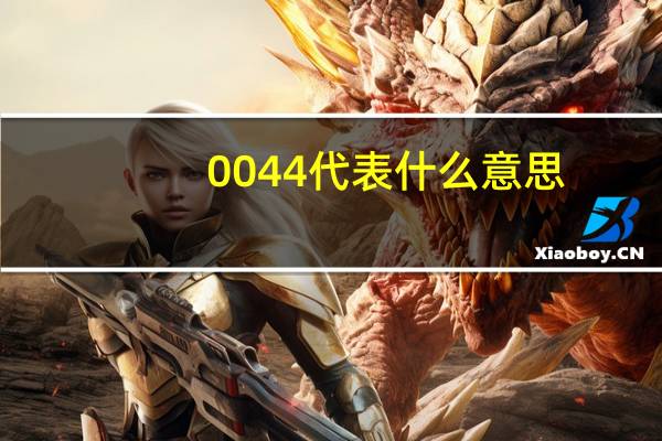 0044代表什么意思