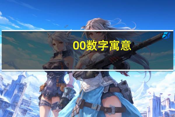 00数字寓意