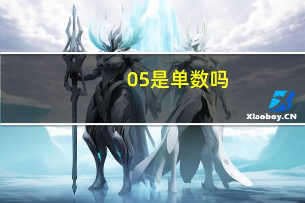 05是单数吗