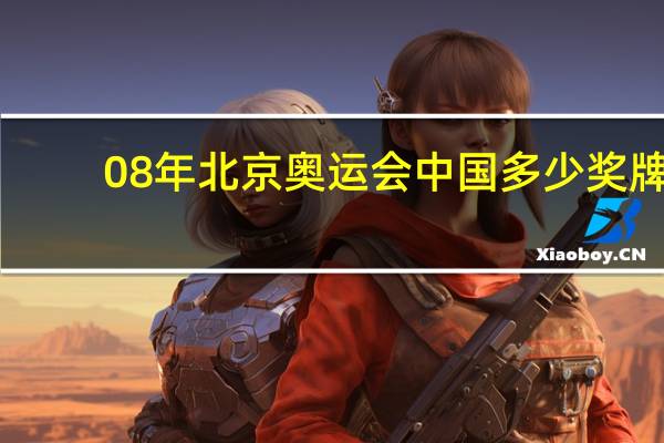 08年北京奥运会中国多少奖牌