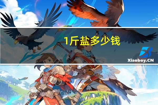 1斤盐多少钱