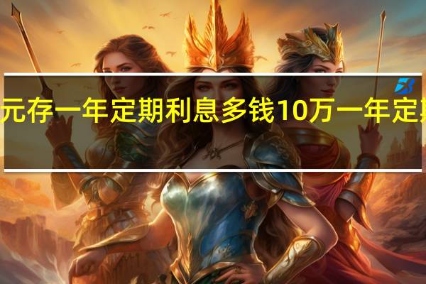 10万元存一年定期利息多钱 10万一年定期利息多少