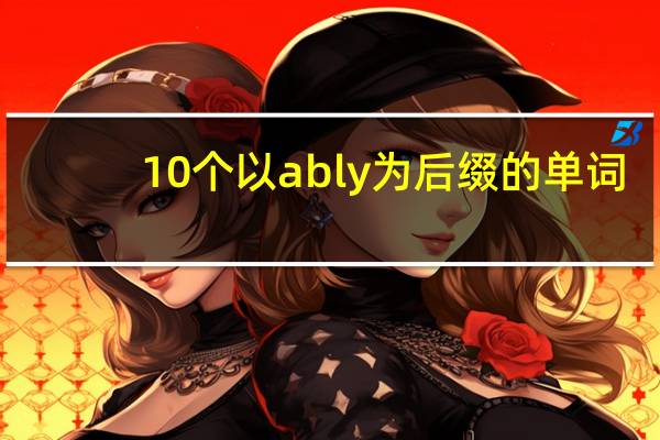 10个以ably为后缀的单词