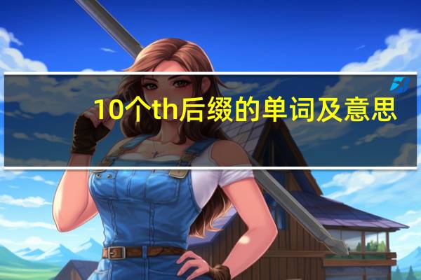 10个th后缀的单词及意思