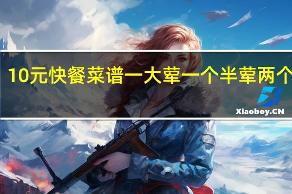 10元快餐菜谱一大荤一个半荤两个素菜