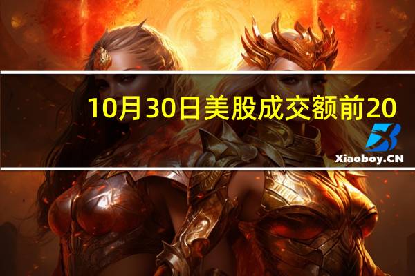 10月30日美股成交额前20：特斯拉创5月以来新低其供应商称北美市场需求正在放缓