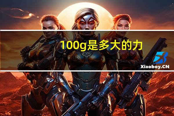 100g是多大的力