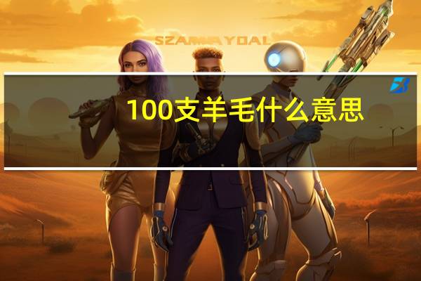 100支羊毛什么意思