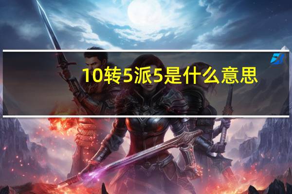 10转5派5是什么意思