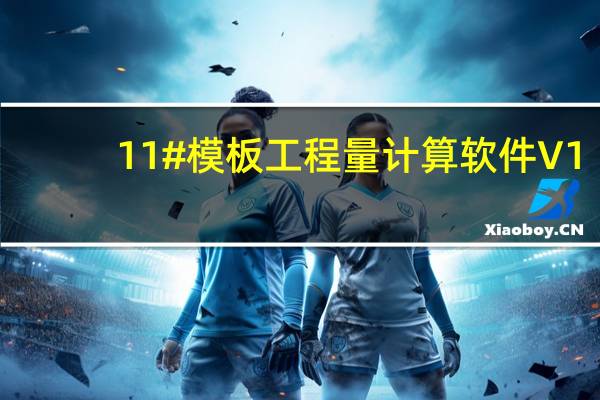 11#模板工程量计算软件 V1.0 绿色免费版（11#模板工程量计算软件 V1.0 绿色免费版功能简介）