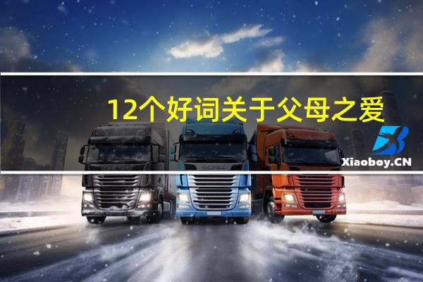 12个好词关于父母之爱