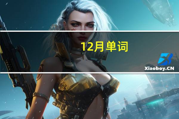 12月单词