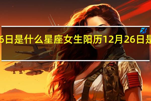 12月26日是什么星座女生阳历 12月26日是什么日子啊