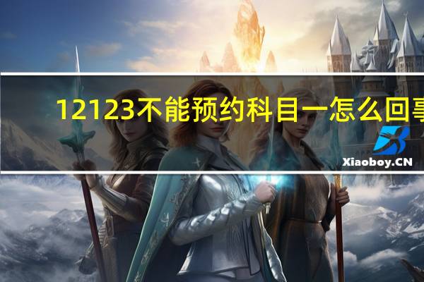 12123不能预约科目一怎么回事