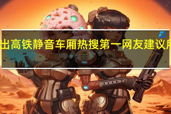 12306推出高铁静音车厢热搜第一 网友建议所有班次都加上