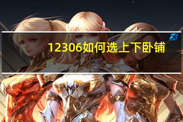 12306如何选上下卧铺