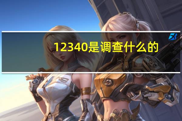 12340是调查什么的