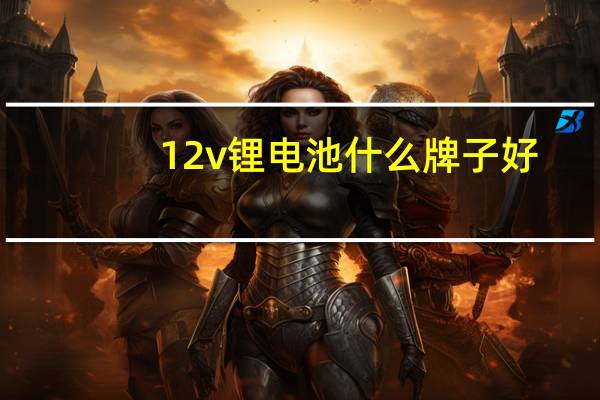 12v锂电池什么牌子好