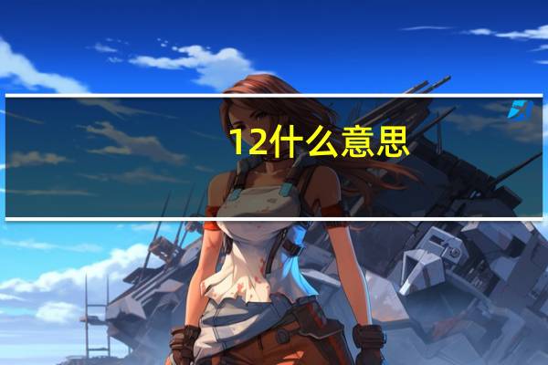12什么意思