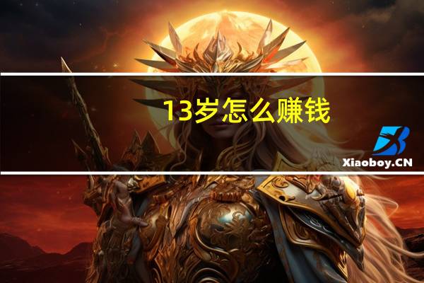 13岁怎么赚钱（13岁小孩怎么赚钱）