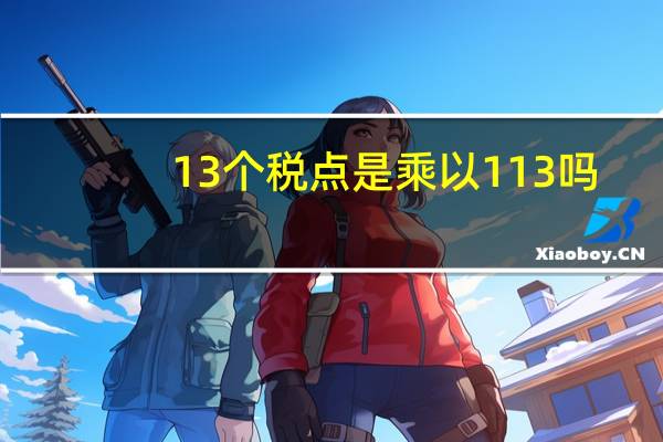 13个税点是乘以113吗