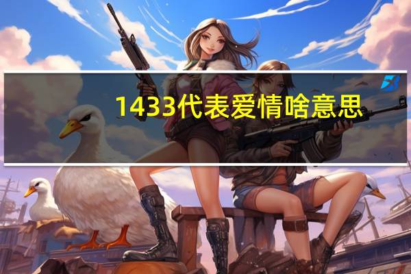 1433代表爱情啥意思