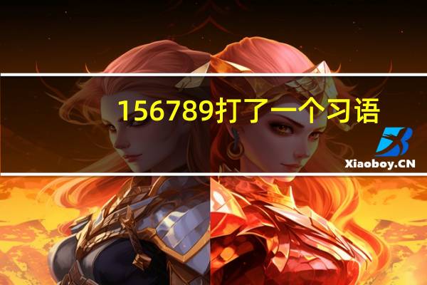 156789打了一个习语