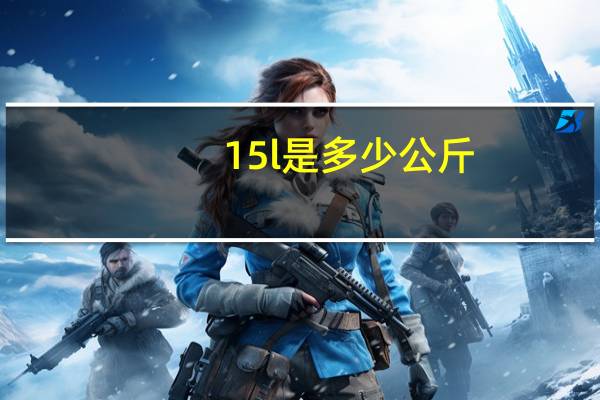 15l是多少公斤
