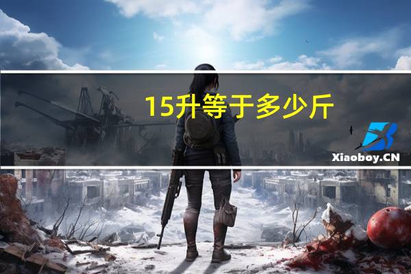 15升等于多少斤