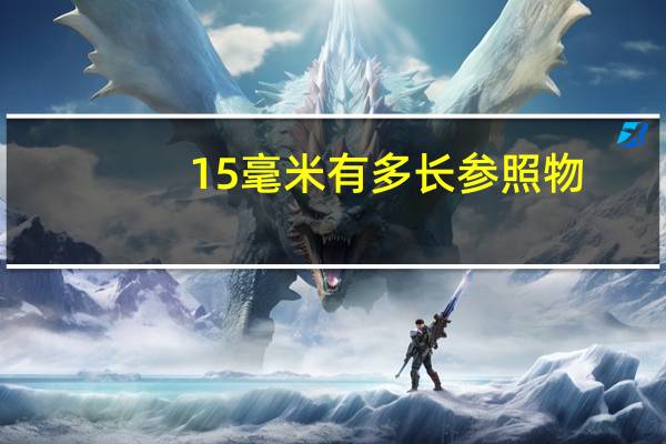 15毫米有多长参照物