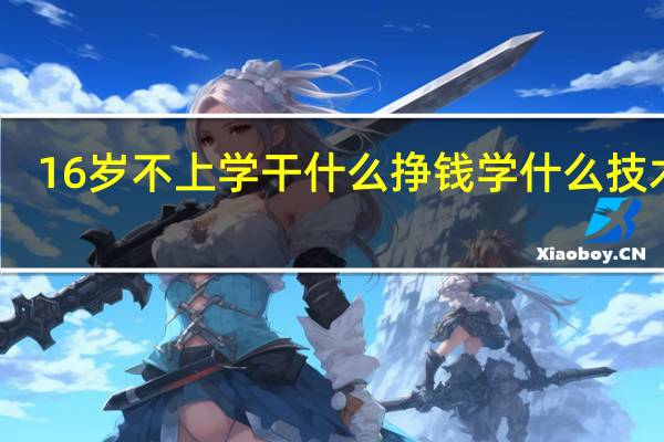 16岁不上学干什么挣钱 学什么技术好