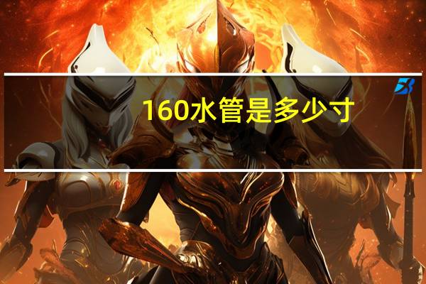 160水管是多少寸
