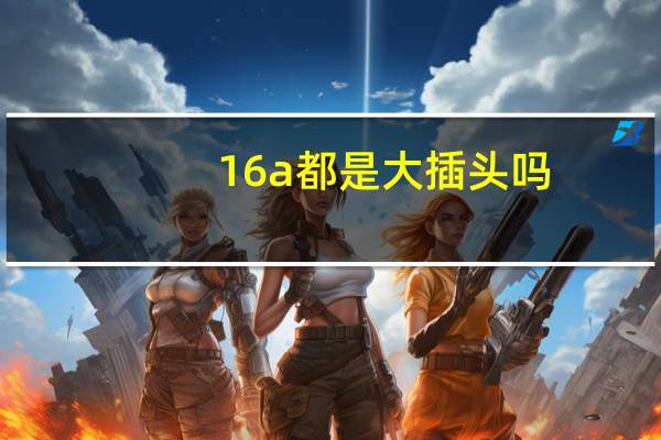 16a都是大插头吗