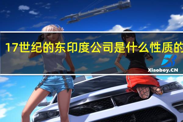 17世纪的东印度公司是什么性质的公司