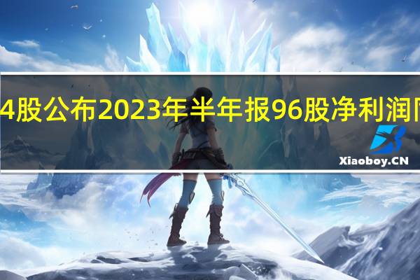 174股公布2023年半年报 96股净利润同比增长