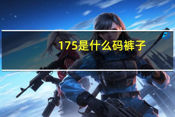 175是什么码裤子