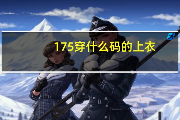 175穿什么码的上衣