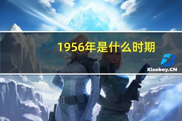 1956年是什么时期