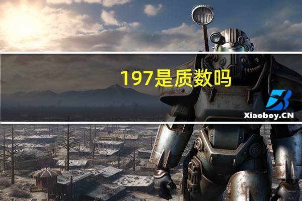 197是质数吗