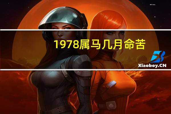 1978属马几月命苦