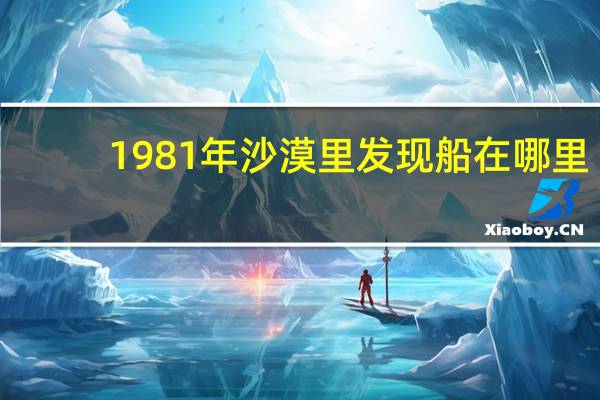 1981年沙漠里发现船在哪里