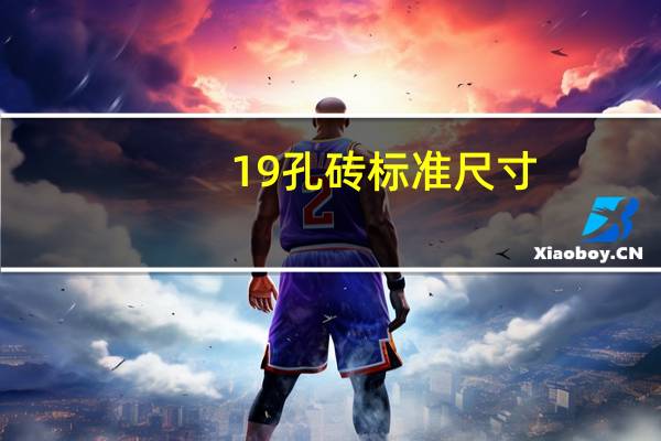 19孔砖标准尺寸