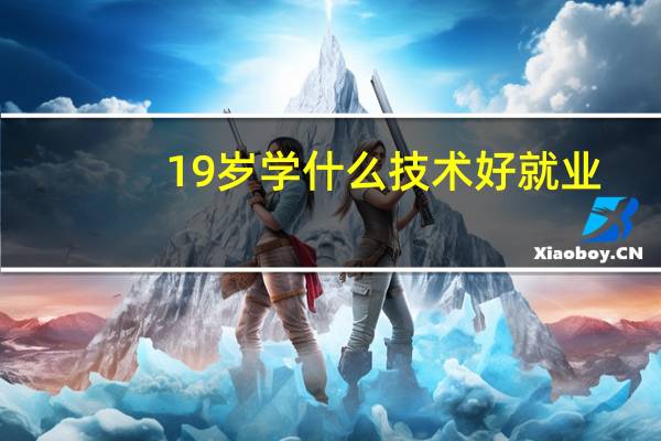 19岁学什么技术好就业