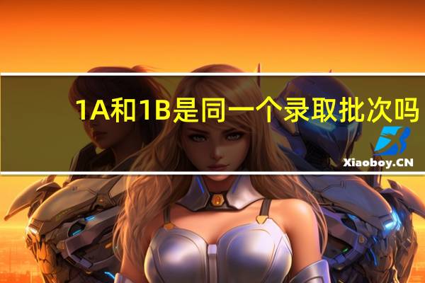 1A和1B是同一个录取批次吗