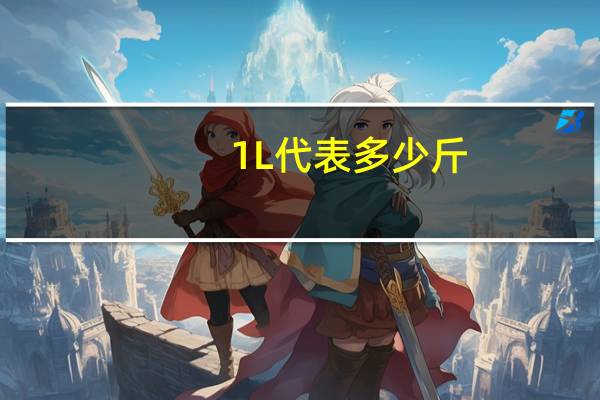 1L代表多少斤