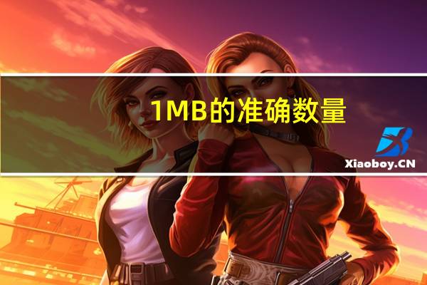 1MB的准确数量